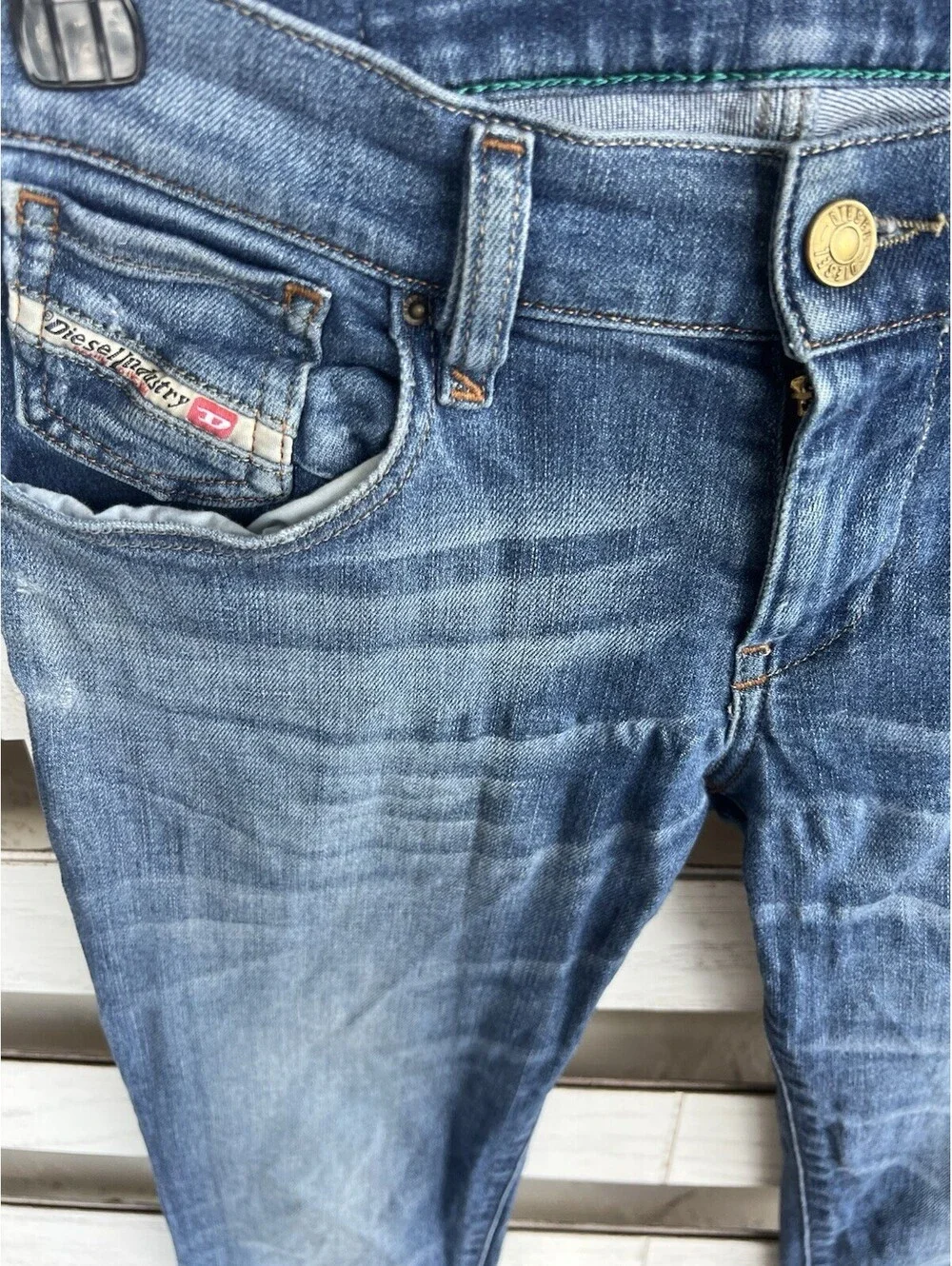 Diesel Getlegg Stretch Slim Skinny Jeans Women's Size W28xL30 Blue.